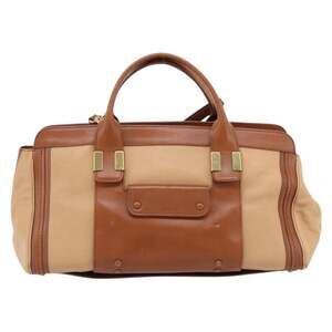 Chloe Leather Alice Handbag Brown
